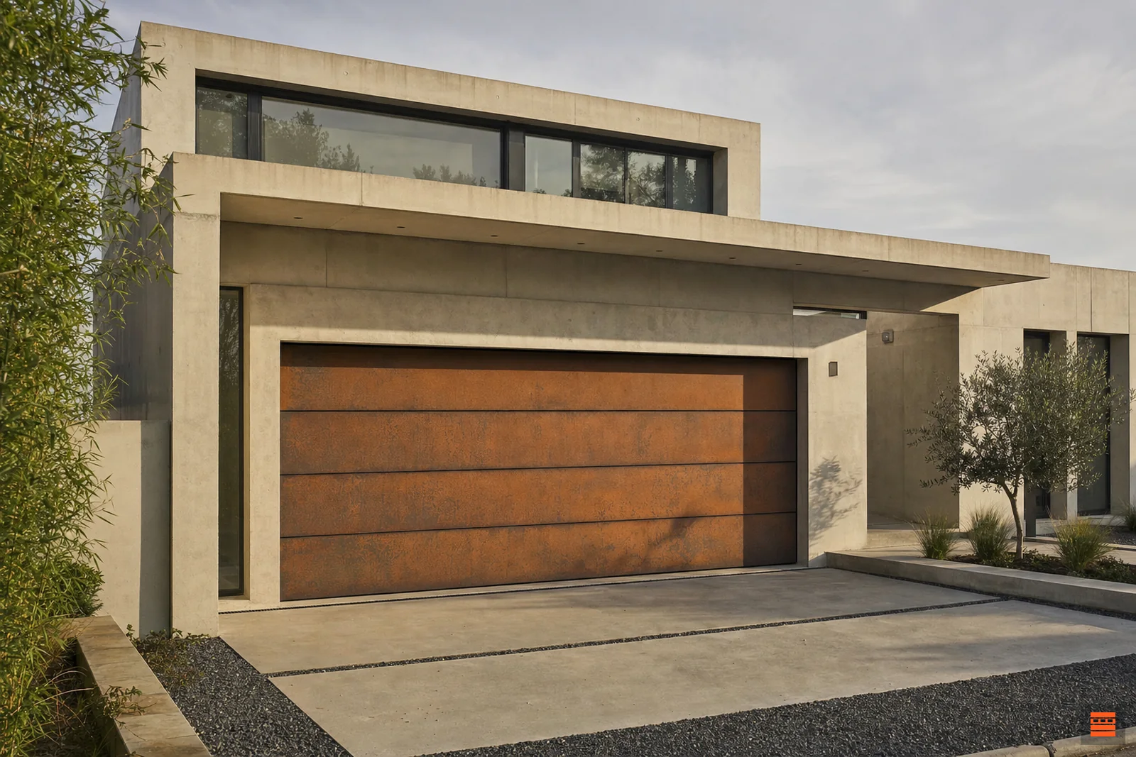 Porte de garage sectionnelle, surface Design